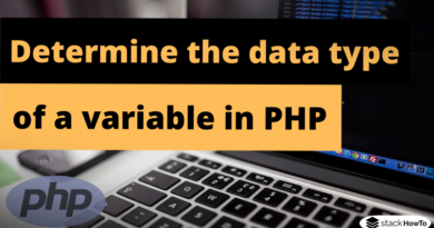 How do you determine the data type of a variable in PHP