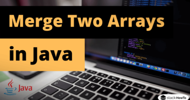 How to Merge Two Arrays in Java
