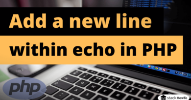 How to add a new line within echo in PHP