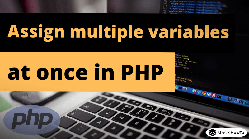 variable assignment in php