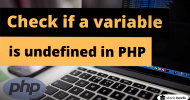 How to check if a variable is undefined in PHP