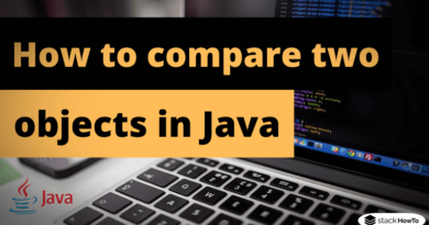 How to compare two objects reference in Java