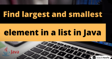 How to find the largest and smallest element in a list in Java