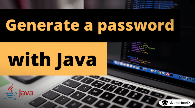 How to generate a password with Java