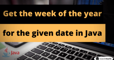 How to get the week of the year for the given date in Java