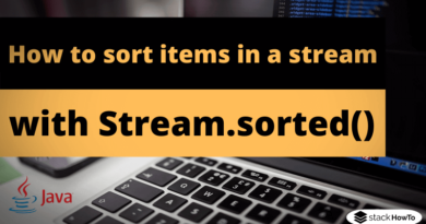 How to sort items in a stream with Stream sorted-min