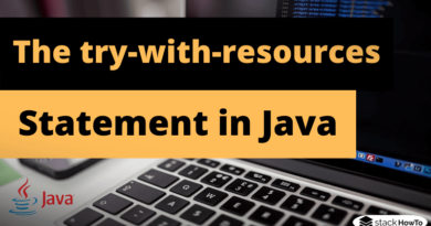 The try-with-resources Statement in Java