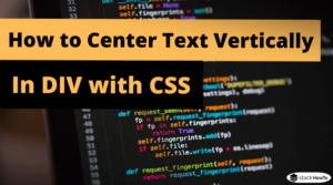 How to Center Text Vertically in DIV with CSS - StackHowTo