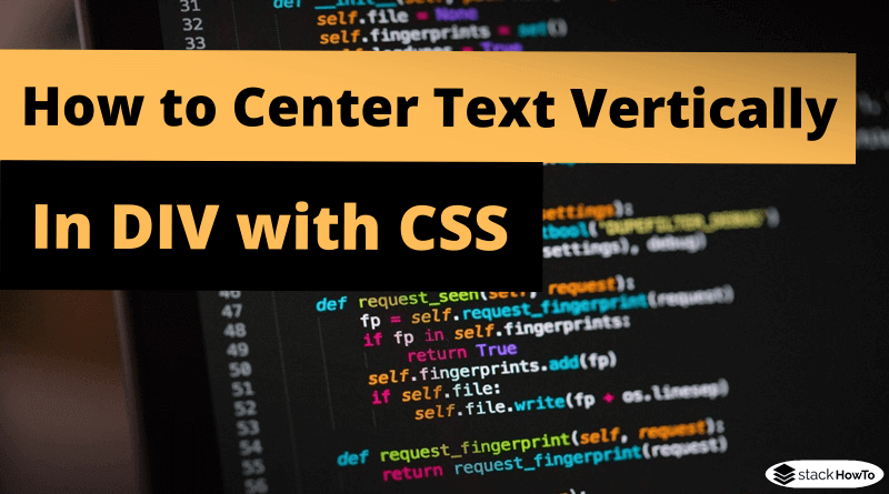 how-to-center-text-vertically-in-div-with-css