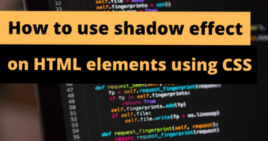 how-to-use-shadow-effect-on-html-elements-using-css