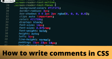 how-to-write-comments-in-css