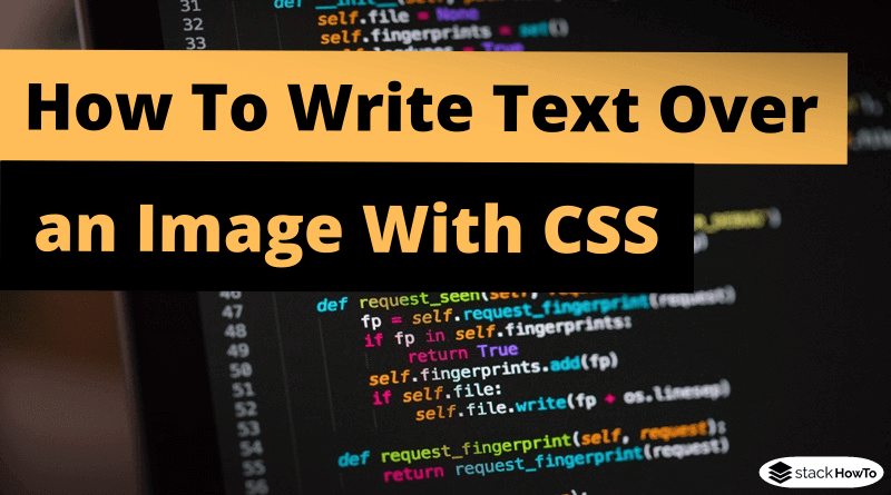 How To Write Text Below Image In Html