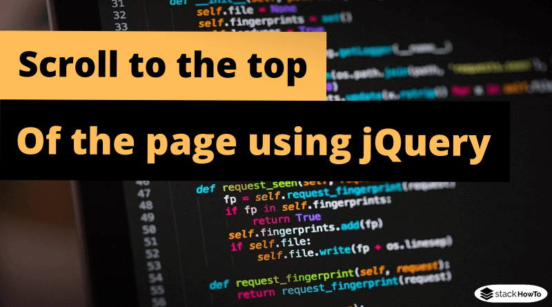 scroll-to-the-top-of-the-page-using-jquery