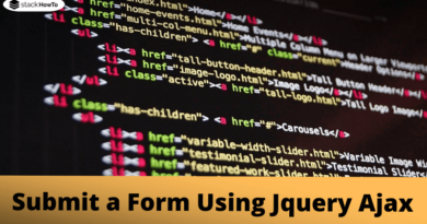 submit-a-form-using-jquery-ajax