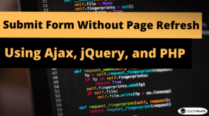 ajax jquery stackhowto