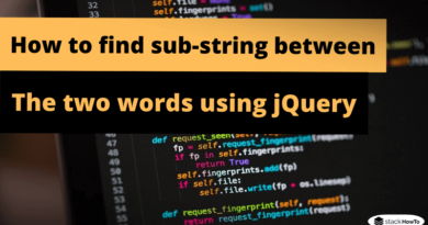 how-to-find-sub-string-between-the-two-words-using-jquery