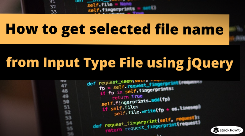 how-to-get-selected-file-name-from-input-type-file-using-jquery