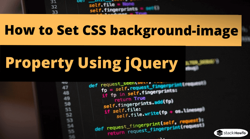 How to Set CSS background-image Property Using jQuery ...