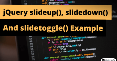 jquery-slideup-slidedown-and-slidetoggle-example