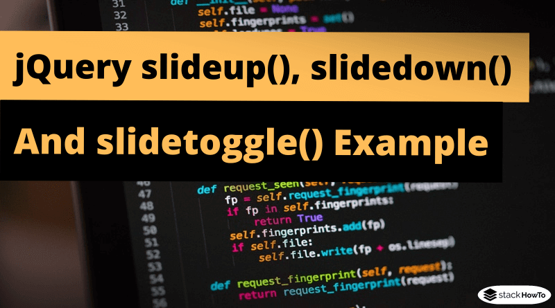 jquery-slideup-slidedown-and-slidetoggle-example