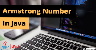 Armstrong Number in Java