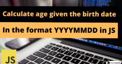 Calculate age given the birth date in the format YYYYMMDD in Javascript