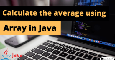 Calculate the average using array in Java