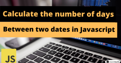 Calculate the number of days between two dates in Javascript