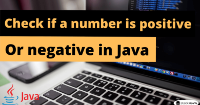 Check if a number is positive or negative in Java