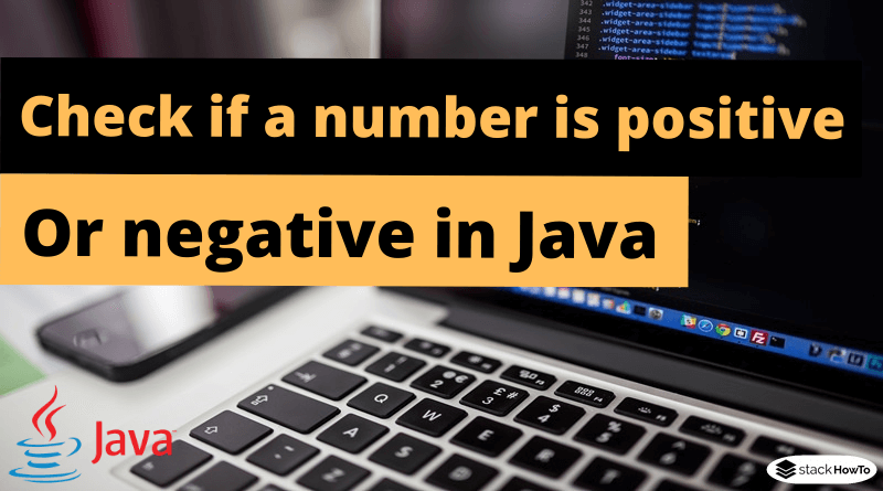 Check if a number is positive or negative in Java