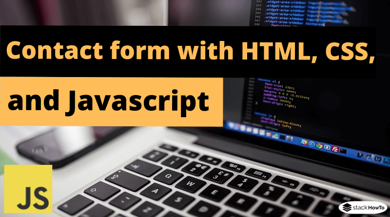 Contact form with HTML, CSS, and Javascript