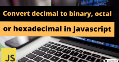 Convert decimal to binary, octal, or hexadecimal in Javascript