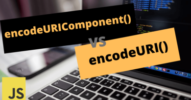 Difference between encodeURIComponent() and encodeURI() in JavaScript