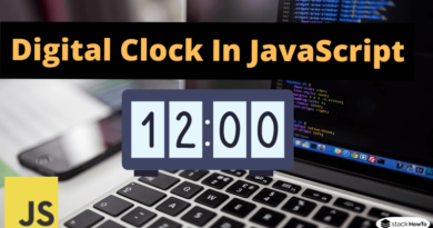 Digital Clock In JavaScript