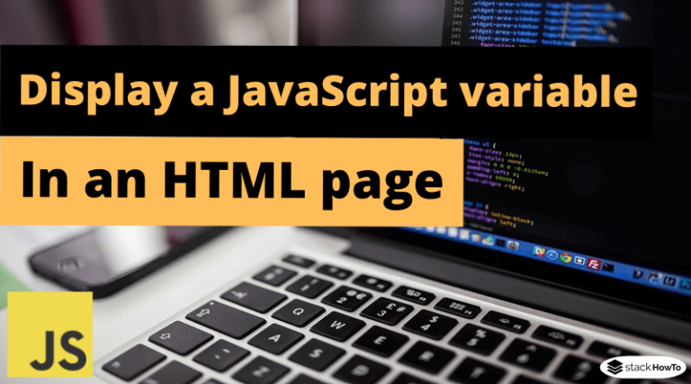 display javascript variable in html div