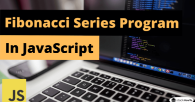 Fibonacci Series Program in JavaScript