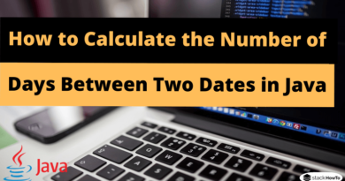 How to Calculate the Number of Days Between Two Dates in Java