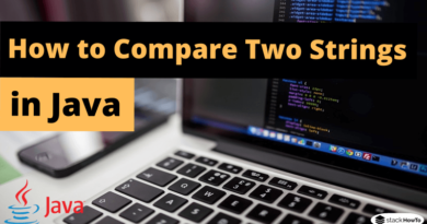How to Compare Two Strings in Java