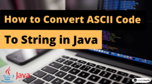 How to Convert ASCII Code to String in Java - StackHowTo