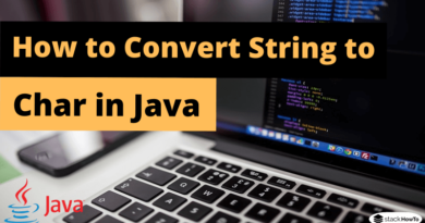 How to Convert String to Char in Java