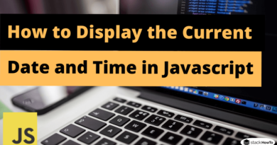 How to Display the Current Date and Time in Javascript