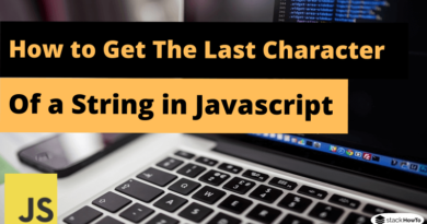 How to Get The Last Character Of a String in Javascript