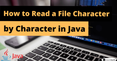 How to Read a File Character by Character in Java