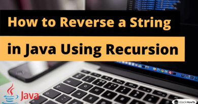 How to Reverse a String in Java Using Recursion