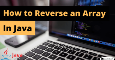 How to Reverse an Array in Java