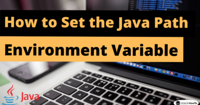 How to Set the Java Path Environment Variable in Windows 10