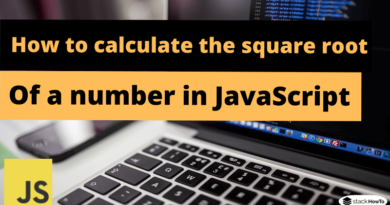 How to calculate the square root of a number in JavaScript