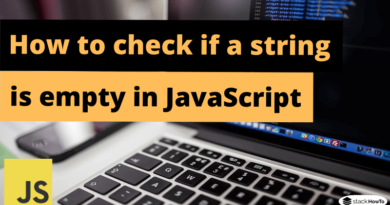 How to check if a string is empty in JavaScript