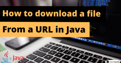 How to download a file from a URL in Java
