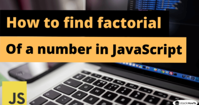 How to find factorial of a number in JavaScript